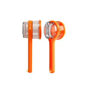 Un éplucheur de cuisine multifonctionnel, doté d'une construction en acier inoxydable, sert d'outil miraculeux pour les fruits. - Product Image 1