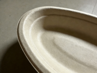 Conteneur alimentaire rond en bagasse de 800 ml - teanhe CH001, idéal pour les fêtes modernes