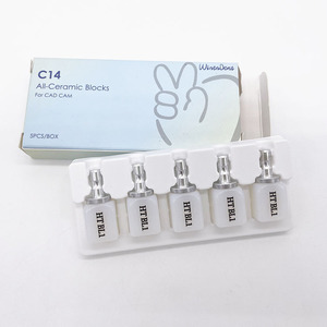 Winendent Matériaux Dentaires Consommables Ambre HT Bl2 <span class=keywords><strong>BL1</strong></span> C14 Lithium Disilicate Bloc Dentaire Verre Céramique pour Laboratoire Dentaire - Product Image 3