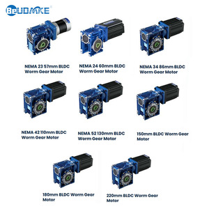 <span class=keywords><strong>Moteur</strong></span> CC sans balais à bride personnalisé BeUDMKE de 42 mm à 130 mm avec réducteur à vis sans fin 13 N.m à 230 N.m pour AGV/AMR - Product Image 5