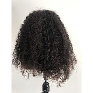 Cabeza <span class=keywords><strong>de</strong></span> Maniquí <span class=keywords><strong>de</strong></span> Entrenamiento con Cabello Humano Afroamericano para Estilistas en Academias y Escuelas - Product Image 3