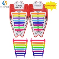 Lacets en silicone sans nœud, forme marteau, 13 couleurs, lacets élastiques paresseux pour baskets, personnalisables