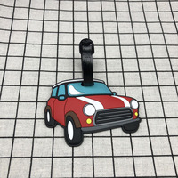 Étiquettes de bagages en PVC souple ultra-légères pour camions, voitures et véhicules ; Étiquettes de bagages en forme de fusée et d'avion
