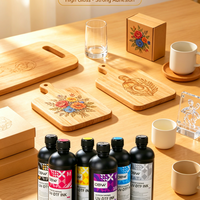 Encre UV DTF pour impression multi-surfaces sur bois, verre, céramique, acrylique, métal, carton pour têtes d'impression Epson I3200U1, DX5, DX7, XP600, TX800
