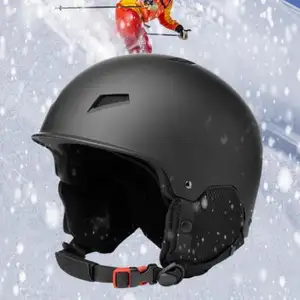 Helm Ski portabel untuk anak-anak, helm olahraga Ski luar ruangan, helm Ski Universal Bluetooth 10 PE desain baru