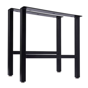 Patas de mesa de comedor de Metal resistente MBQQ decoración rústica 28 \ "altura 35 \" tubo cuadrado ancho patas modernas industriales patas de muebles - Product Image 6