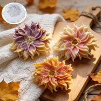 Sanxin Künstliche Ferland-Blumen Aromatherapie-Kerzenform aus Silikongel Unregelmäßige Form Handgemachte Seife Gips Fondant Backform