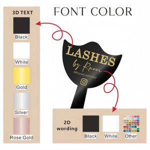 Personalised Eyelash <b>Mirror</b>, Lash and Brow <b>Mirror</b> Photo Prop, 3D <b>Acrylic</b> Handheld <b>Mirror</b> for Beauty Shop Decor - Product Image 6