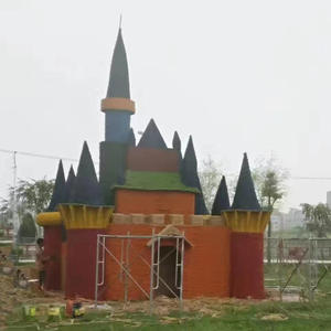 Escultura de espantapájaros grande de gran calibre, figura de animal tejida en paja, estilo pastoral, con temática de granero, personalizable - Product Image 1