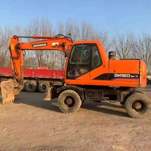 Excellent état de fonctionnement Excavatrice DH150W-7 Doosan d'occasion Excavatrice hydraulique à DH150W-7 roues Doosan en vente - Product Image 2