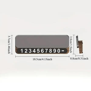 Numero di telefono cellulare nascosto carta di notifica interna Auto targa temporanea di parcheggio - Product Image 3