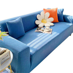 Star Chain Elastic Sofa <b>Cover</b> Quilted Solid Color Polyester Full Coverage Machine Washable <b>Stretch</b> Slipcover for All Seasons - Product Image 3