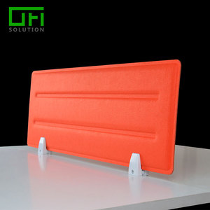 Fábrica de tamaño personalizado de fibra de poliéster de partición de <span class=keywords><strong>oficina</strong></span> de Panel acústico instalar fácilmente escritorio divisor de pantalla - Product Image 5