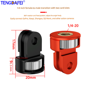 อุปกรณ์เสริมกล้องลดราคา  ตัวแปลงสกรู 1/4 นิ้ว  อะแดปเตอร์ขาตั้งกล้องขนาดเล็กสำหรับกล้องแอคชั่น Gopro11 Eken/Shadow Stone - Product Image 3