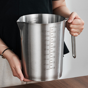 Taza Medidora de Acero Inoxidable DSF76 de 3L/5L, Herramienta de Medición Reutilizable para Cocina - Product Image 6