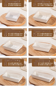Boîte à sandwich, boîte à gâteau, boîte à pâtisserie transparente en papier plastique, boîte à coquille de neige Melanie, boîte à viande effilochée, vendue par les fabricants - Product Image 3