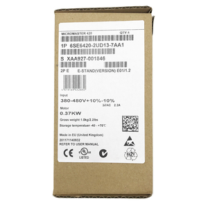 Convertisseur de fréquence à onduleur 0,37 KW d'origine, neuf, 6SE6420-2UD13-7AA1 - Product Image 3