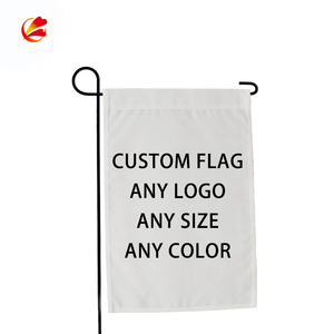 Bandera de jardín blanca de doble cara, tela blanca de sublimación, en blanco, venta al por mayor - Product Image 3