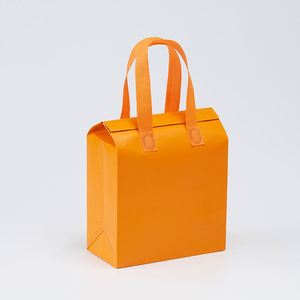 <b>Customize</b> Logo Recyclable Non-Woven Disposable Thermal Insulated Cooler Bag for Cake Coffee Tea Chocolate Takeout - Product Image 1