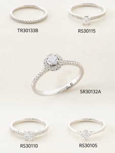 Bestverkochte 18K gouden diamanten ringencollectie: trendy verlovingsringen voor bruiloften & jubilea - Product Image 1