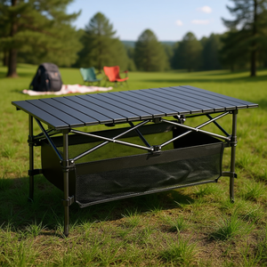 Mesa Plegable Ligera de Aluminio Db, Rectangular, con Base de Trípode, para Uso en Exteriores, Campamentos y Picnics, con Bolsa de Transporte Incluida - Product Image 2