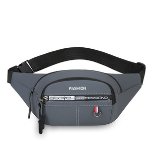 Fashion Men's Waist <b>Bag</b> Dark Blue Waterproof Multi Layer Storage Outdoor Travel Leisure Crossbody Fanny Pack - Product Image 4