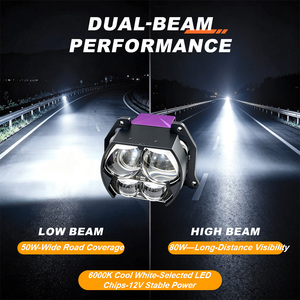 LELANPU Módulo de Proyector Bi-LED Matrix de 3, 4 y 5 Ojos, 12-24V 6000K, Luz Alta y Baja, Lente Universal para Reequipamiento de Faros de Coche, Fabricante - Product Image 4