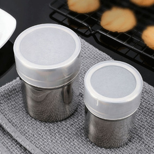 Dosificador de Polvo de Acero Inoxidable con Tapa para Repostería, Tamiz, Agitador, Botella para Cacao, Pimienta, Condimentos, Utensilios para Café - Product Image 5