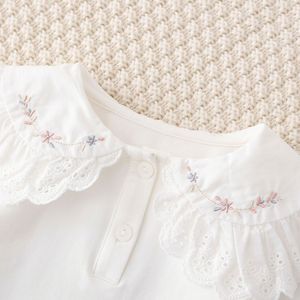 เสื้อยืดคอลูกไม้สำหรับเด็กผู้หญิง, เสื้อลูกไม้ใส่ในฤดูใบไม้ผลิฤดูใบไม้ร่วง - Product Image 4