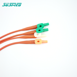 สายดูดยางลาเท็กซ์ทางการแพทย์สีแดงปลอดเชื้อ - Product Image 2