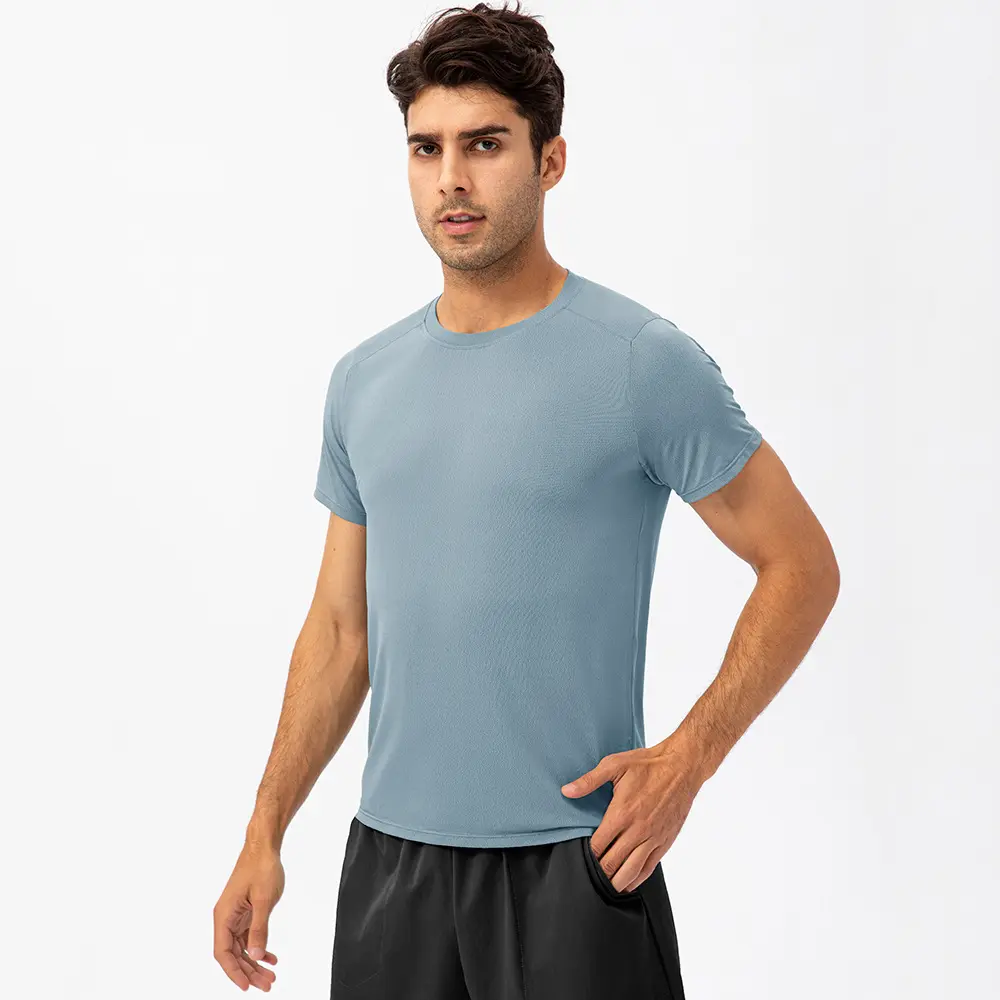 BSCI S-2XL naylon nefes örgü balıkçılık futbol Golf gömlek spor Homme artı boyutu erkek t-shirt