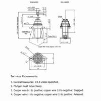 Solénoïde électromagnétique linéaire miniature OEM personnalisé DC 3V 5V 12V 24V pour serrure intelligente et diffuseur d'aromathérapie