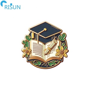 Cadeau de gradué souvenir personnalisé Mortarboard Graduation Diplôme Cadeau Épinglettes Badges Broches Épingles en émail de graduation personnalisées - Product Image 3