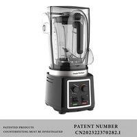 HappyPartner Mixeur Commercial Haute Qualité Haute Puissance Multifonction Robuste pour Smoothies et Milkshakes avec Couvercle Anti-Bruit