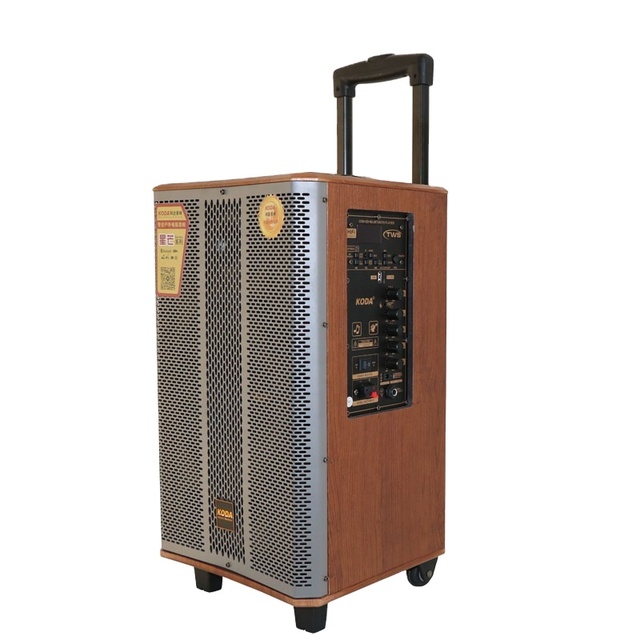Cheap High Power Wireless Speakers Trolley Speaker Professional Big Power Wooden Wireless Speaker