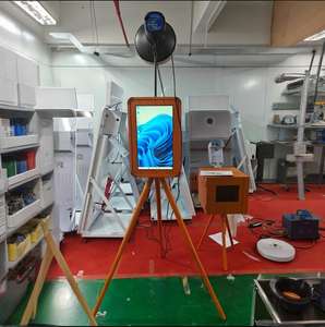 Écran tactile double face pour photomaton rétro en bois massif de 18.5 pouces pour les fêtes de mariage compatible avec iPad et appareil <span class=keywords><strong>photo</strong></span> reflex numérique - Product Image 2