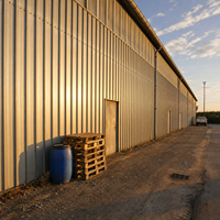 Bâtiment d'entrepôt préfabriqué en structure métallique, grande portée, hangar de stockage à ossature métallique, conception personnalisée