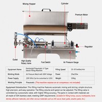Machine de remplissage pneumatique à piston en acier inoxydable pour crèmes et pâtes, avec trémie mélangeuse pour pâtes épaisses de gingembre et d'ail