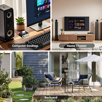 Récepteur amplificateur Bluetooth 6.0 1Mii, adaptateur audio sans fil Hi-Fi, TV PC vers enceintes, récepteur audio numérique avec contrôle du volume