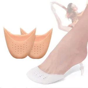 발레 댄스 발가락 앞발 패드 신발 깔창 삽입을위한 1 쌍 실리콘 젤 댄스 포인트 패드