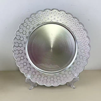 Assiette de service ronde de style rétro européen, d'origine chinoise, assiette décorative pour fruits, assiette de mariage, assiette de présentation pour hôtel