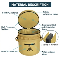 Sac isotherme MIREN de haute qualité, moderne, avec logo personnalisé, en TPU imperméable, 18L, pour usage extérieur, nourriture, vin, bière, canettes