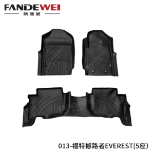 แผ่นยาง TPV RHD ปูพื้นรถยนต์สำหรับ Ford <span class=keywords><strong>Everest</strong></span> 2010-2020 3D ตามต้องการ - Product Image 2