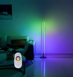 หลอด LED เปลี่ยนสีได้ทันสมัย,โคมไฟตั้งพื้นมุมแบบ Vibe สำหรับห้องนั่งเล่นให้ความอบอุ่นและ RGB - Product Image 4