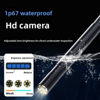 Endoscope industriel HD tout-en-un, certifié IP67, avec éclairage LED, pour la réparation automobile et l'inspection des soudures de canalisations