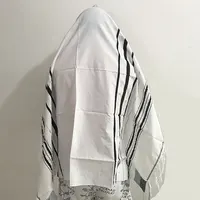 Zipeiwin tallit oração shawl preto/prata azul/prata 100x130 cm (51 "x 39") com bolsa feito em israel