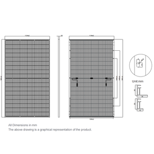 Paneles Solares Monocristalinos Bifaciales de Doble Vidrio, Módulo de 22.50, Eficiencia de 500W, Panel Solar para Ensamblaje de Sistemas Fotovoltaicos - Product Image 3