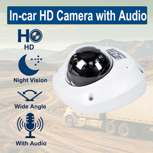 Caméra de <span class=keywords><strong>voiture</strong></span> AHD de qualité commerciale avec micro haute sensibilité intégré, enregistrement audio, <span class=keywords><strong>surveillance</strong></span> grand angle 1080P pour le transport, ODM - Product Image 1