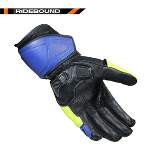 Guanti da Moto in Vera Pelle di Qualità Deluxe, Grado Racing, Protezione Nocche in Fibra di Carbonio, Antiurto e Anticaduta - Product Image 5