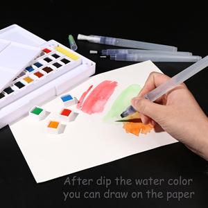 Stylo pinceau <span class=keywords><strong>aquarelle</strong></span> supérieur MS-011 vide en PE avec 6 tailles de pointes en nylon importées du Japon pour la calligraphie - Product Image 6